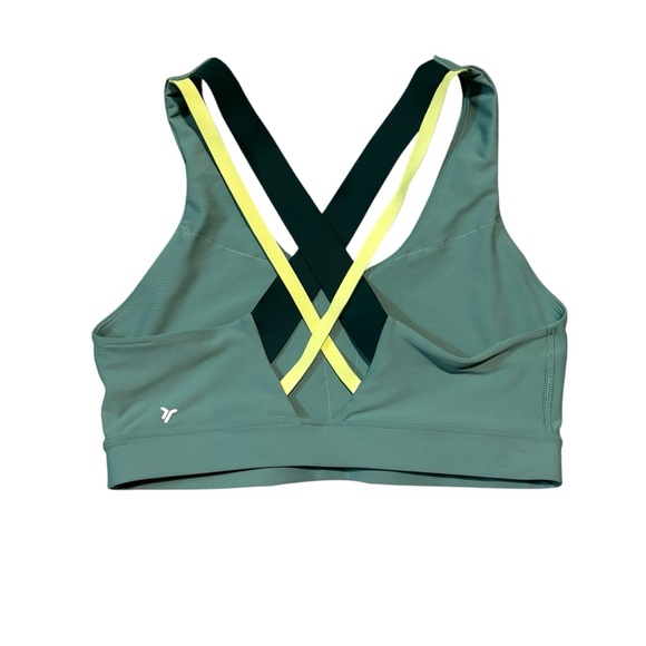 Old Navy Active strappy sports bra "English Ivy" light green medium support sz M - Picture 2 of 5
